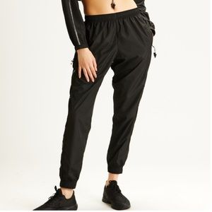 Adam Selman Sport Unisex Crystal Track Pant-Black